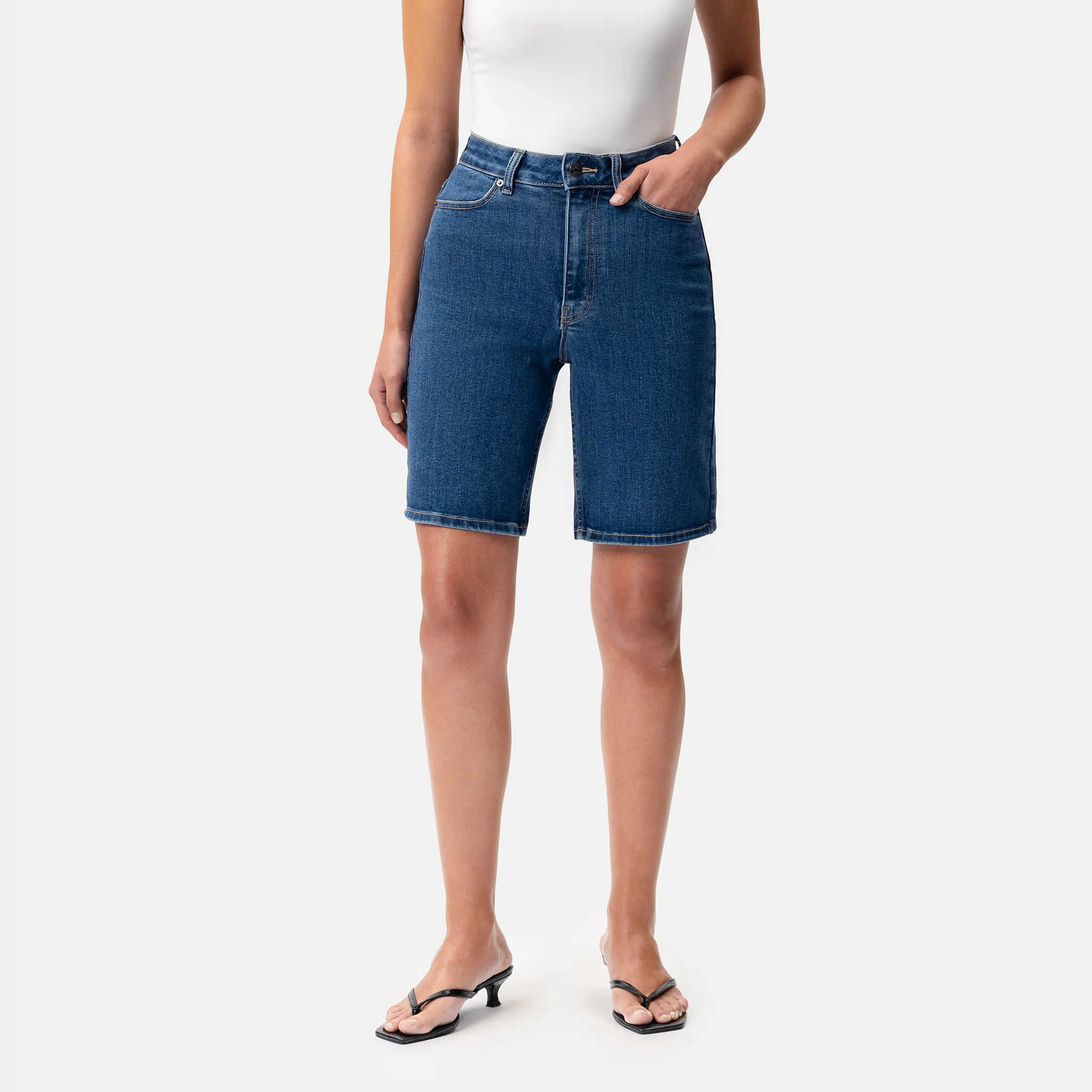 Stretchy ComfortDenim™ Shorts - Image 12